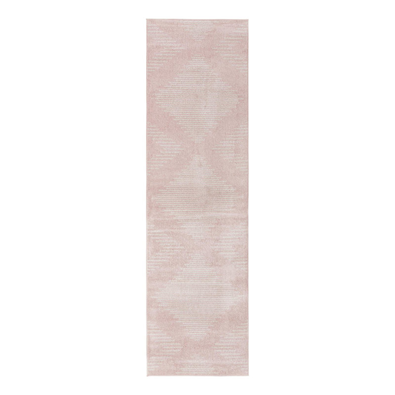 Tapis rose Dacula, Tapis de couloir 3 pi 3 po x 12 pi