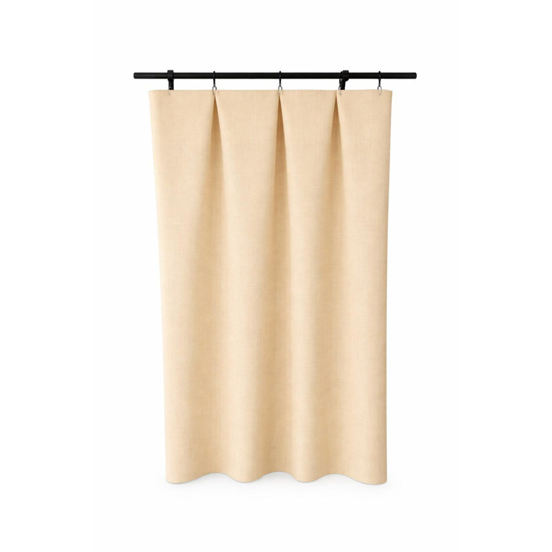 Light Beige Coconut Milk Cotton Curtains, 50" W x 120" L