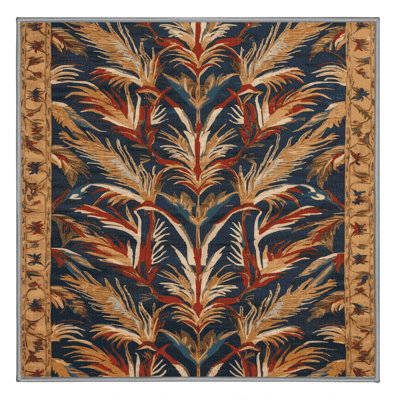 Tapis gris français lavable à la machine