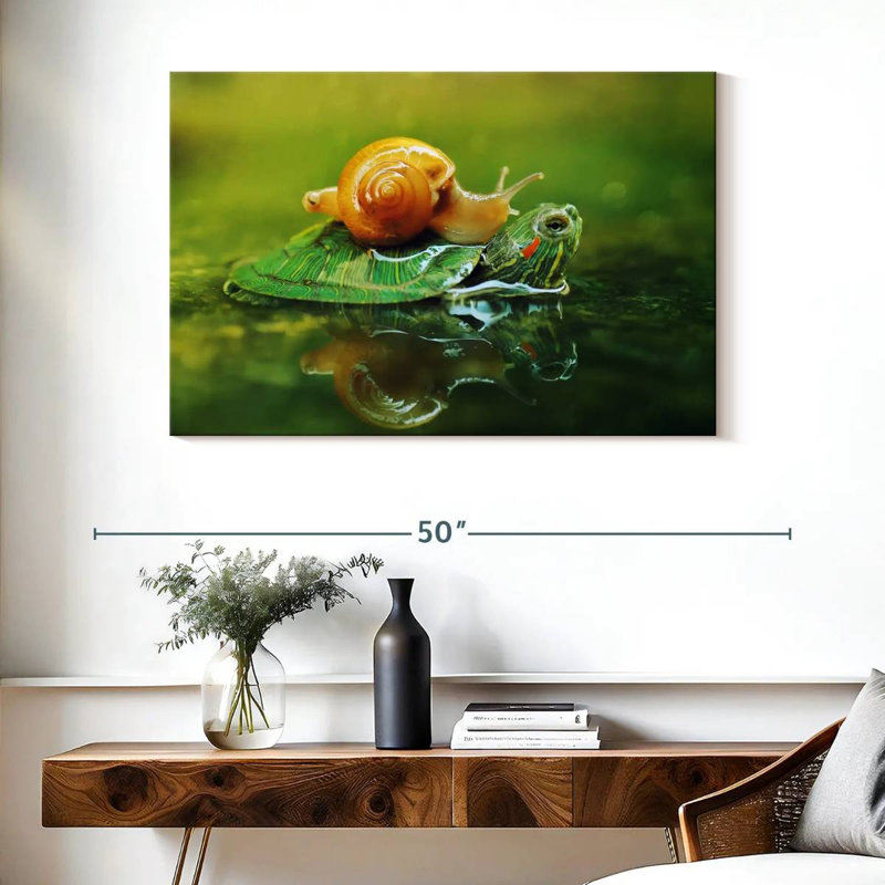 Brampt Snail On Turtle, 26" H x 39" W