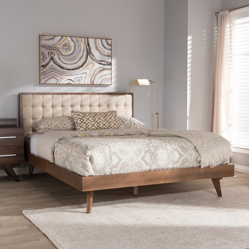 Lit plateforme tapissier Southwick, Grand