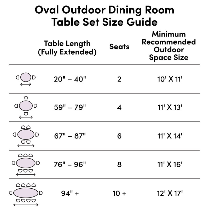 Ardy 6 - Person Oval Outdoor Dining Set