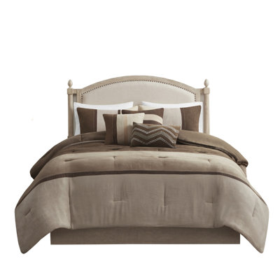 Premium 7-piece Polyester Microsuede Bedding Sets, Rustic Style For Home