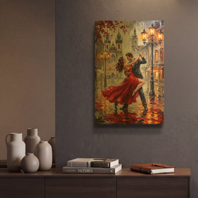 " Dancing Beneath the Lamps " Print