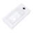 Wall Mounted Ceramic Bathroom Sink - 14.6X7.39 Inch, White, Stain , Rectangular, Faucet Hole Offered Inch Mount, Provided