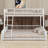 Floor Bunk Bed Frame With Ladder And Safety Guardrails-429480457-429480456