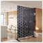 76" H x 48" W Steel Privacy Screen Panel for Outdoor and Indoor Use, Rust Red Finish-130909606