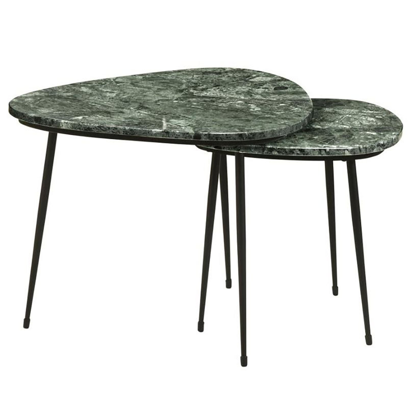 Kachine Marble Top Nesting Tables