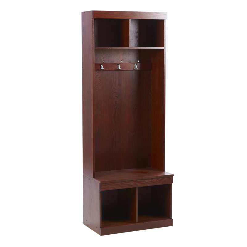 Lecroy Hall Tree 26'' Wide with Bench and Shoe Storage