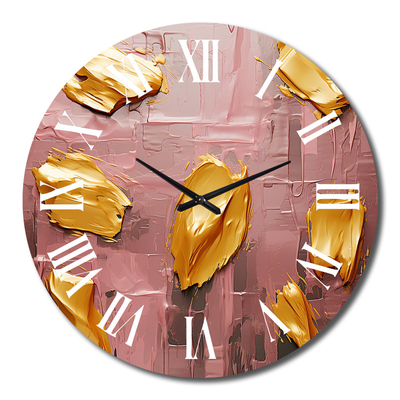 Horloge murale abstraite en métal, Grand