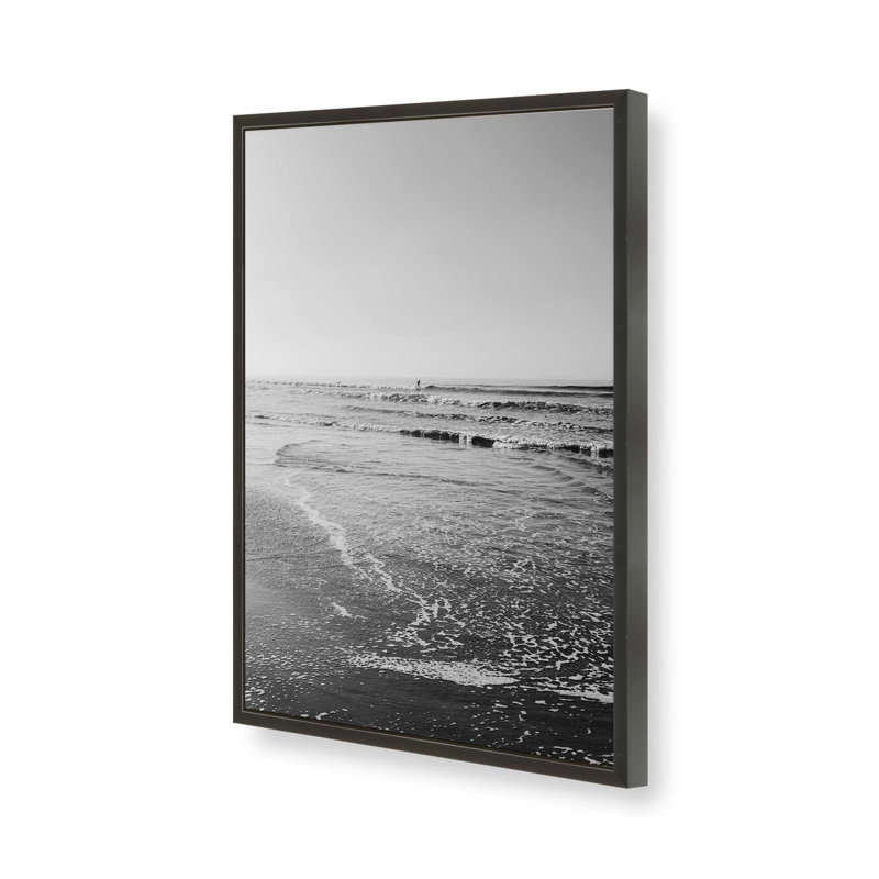 Surfing monochrome par Garima Dhawan, reproduction d'art sur toile, H 16 po x l 12 po, Noir