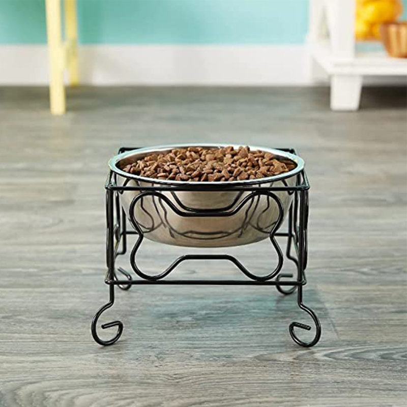 Mangeoire surélevée à cuve simple Gladstone, Moyen (H 6,75 po x l 8,25 po x p 8,25 po)