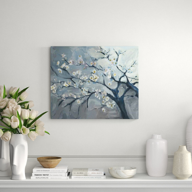 Branching Off I Painting by Fern Cassidy, Knife Gel, 24" H x 29" W