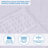 Hisela Zero Twist Cotton Solid Waffle Honeycomb Plush Soft Absorbent Medium Weight Assorted Towel Set-721207980-693489297