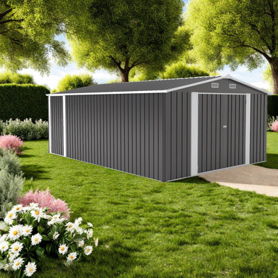 Remises spacieuses en métal, solution de rangement moderne pour la cour et le jardin