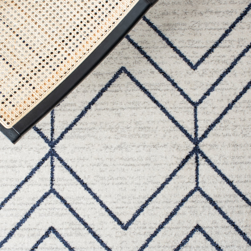 Seidman Performance Geometric Rug, Runner 2'6" x 6'