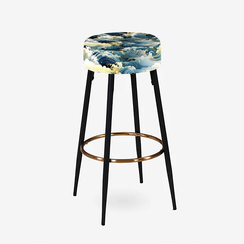 Ensemble de 2 tabourets de bar Hokusai