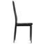 Chaise Parsons Rembourrée en Noir