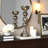 Elegant Sculptural Glass Candle Holder with Glam Design and Decorative Taper Silhouette-1542261506-1542261508