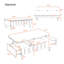 Table basse à plateau relevable avec 2 tiroirs, table centrale moderne avec compartiment de rangement caché, table de salon-1383978394