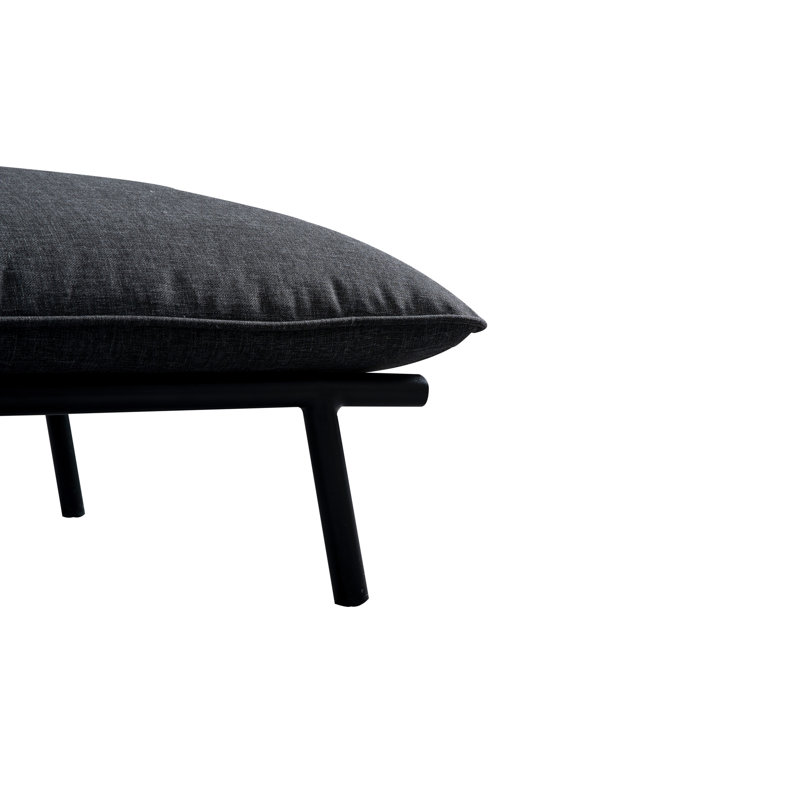 Morgan Outdoor Ottoman, Gray