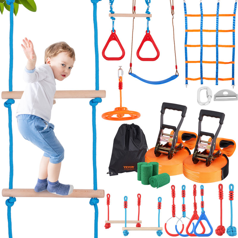 VEVOR Wood Outdoor Kids Game with Carrying Case