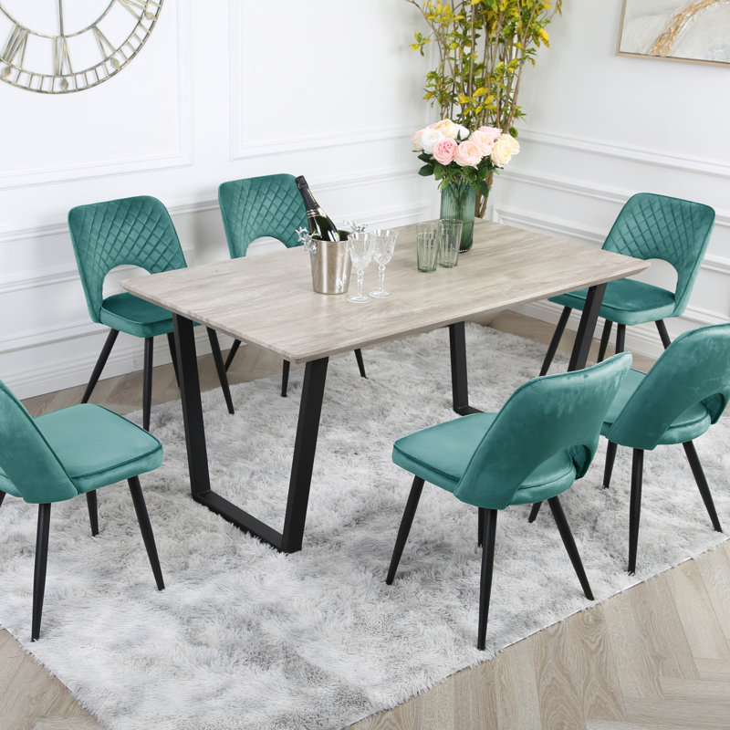 Asfand Metal Base Dining Table