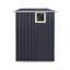 Abri de jardin extérieur en métal 7X4.3Ft gris anthracite avec fenêtre-126835565