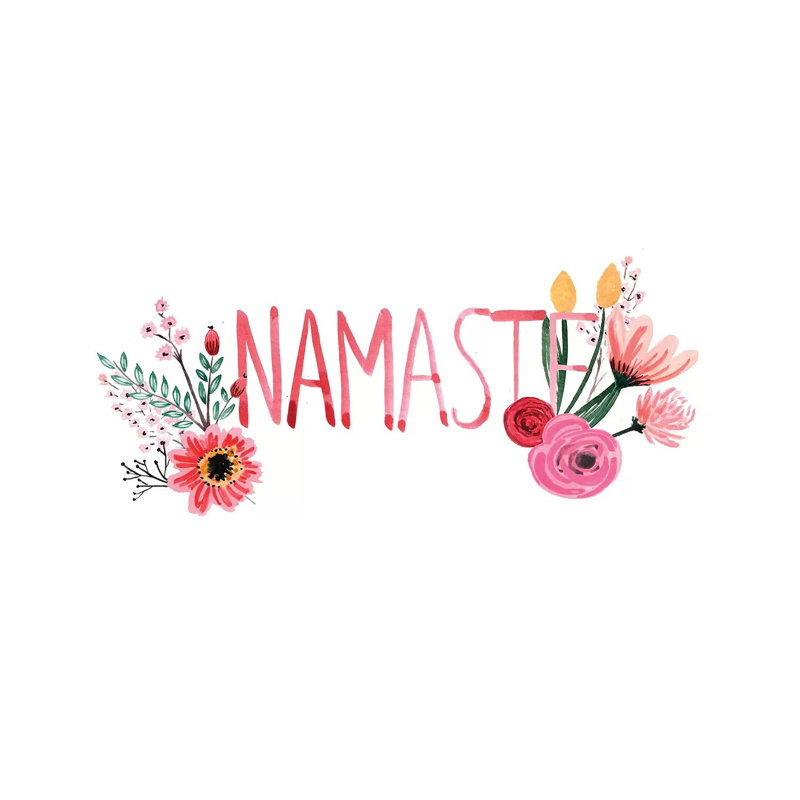 Namaste 1 Piece Wrapped Canvas Painting, 20.32 cm H x 30.48 cm W