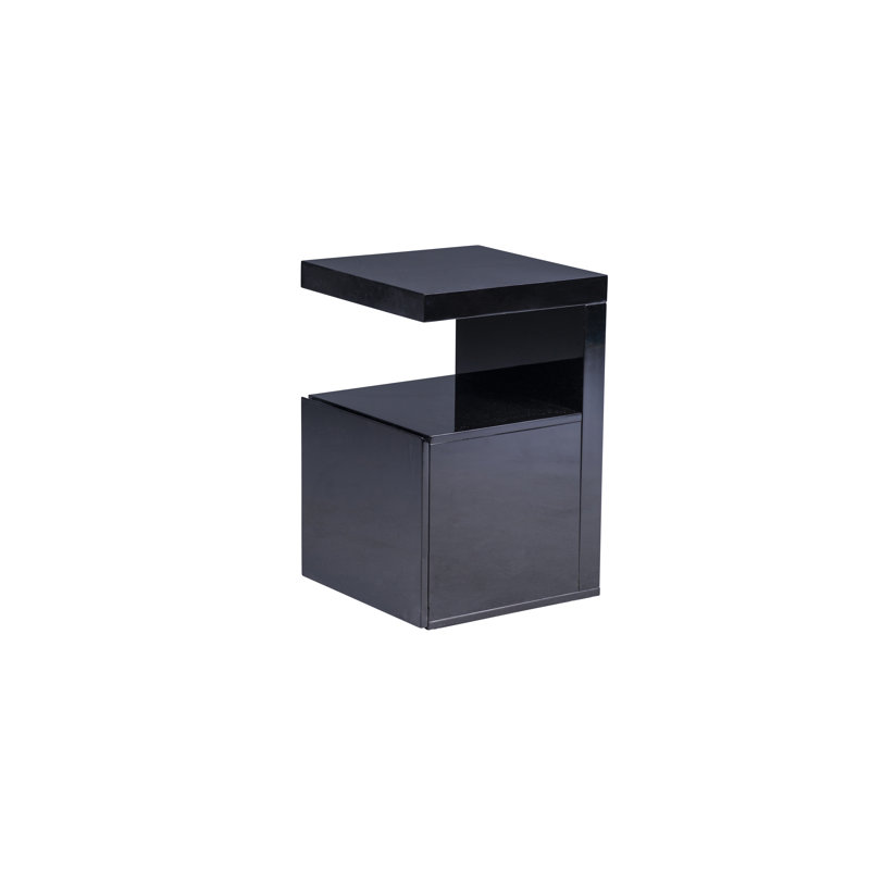 Monkstown Block End Table, Black