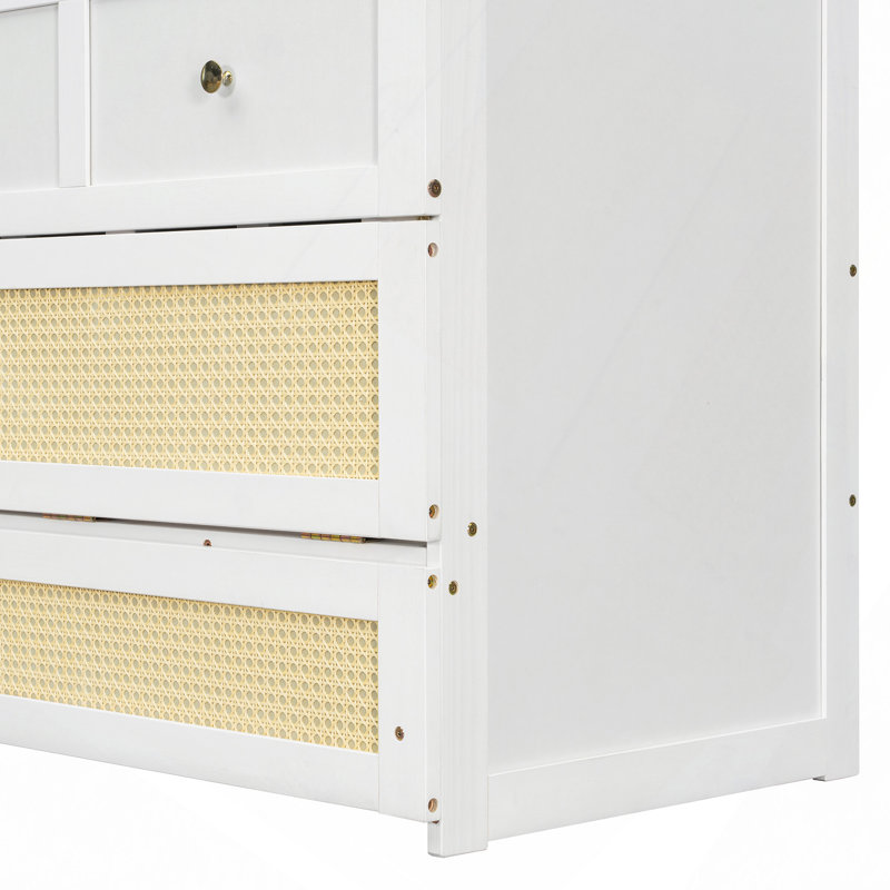 Lit escamotable avec grands tiroirs Murphy, Blanc
