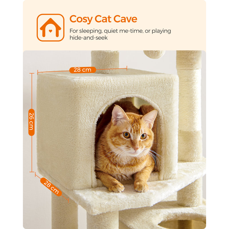 155cm H Cat Tree, Beige