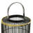 15.45'' H Iron Tabletop Lantern with Candle Included