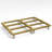 Powersheds 8 x 6ft Pressure Treated Timber Base Kit