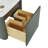 Barkley 24" Floating & Wall-Mounted Single Bathroom Vanity In Vintage Green With Ceramic Integrated Sink And Countertop