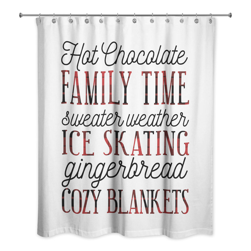 Rideau de douche simple winter things Reva