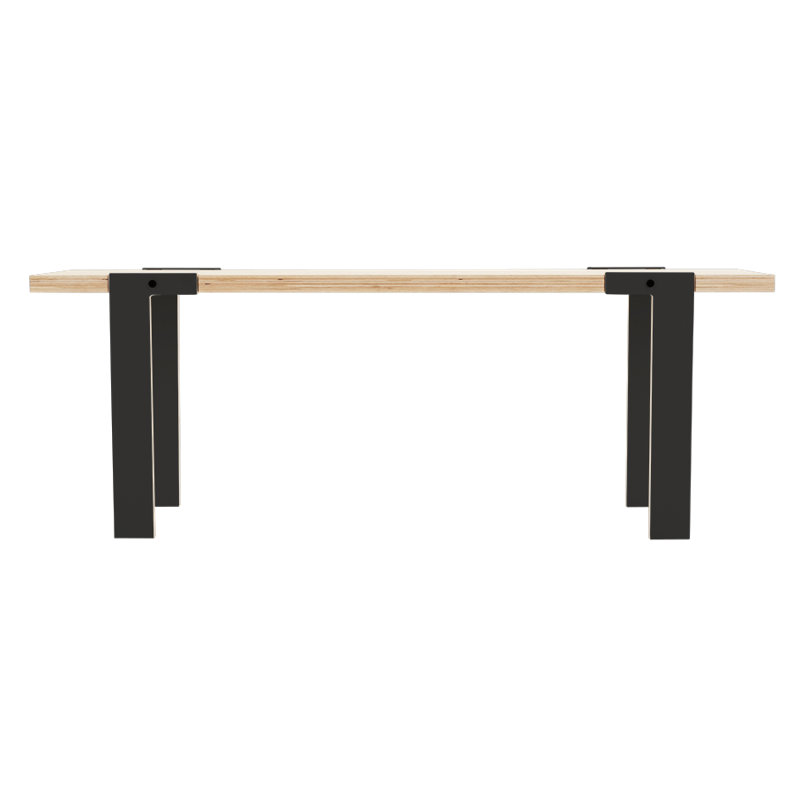 Giedi Upholstered Bench, Inky Black