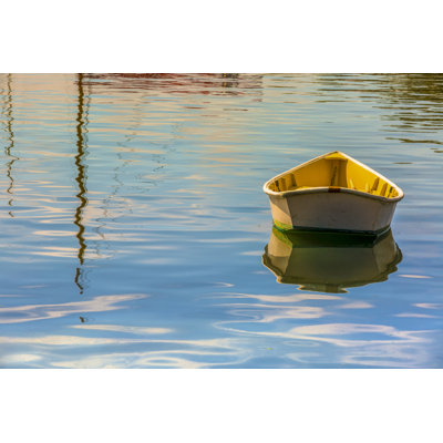 Yellow Dinghy - Wrapped Canvas Print