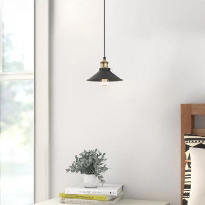Luminaire suspendu conique à 1 lumière Gravette