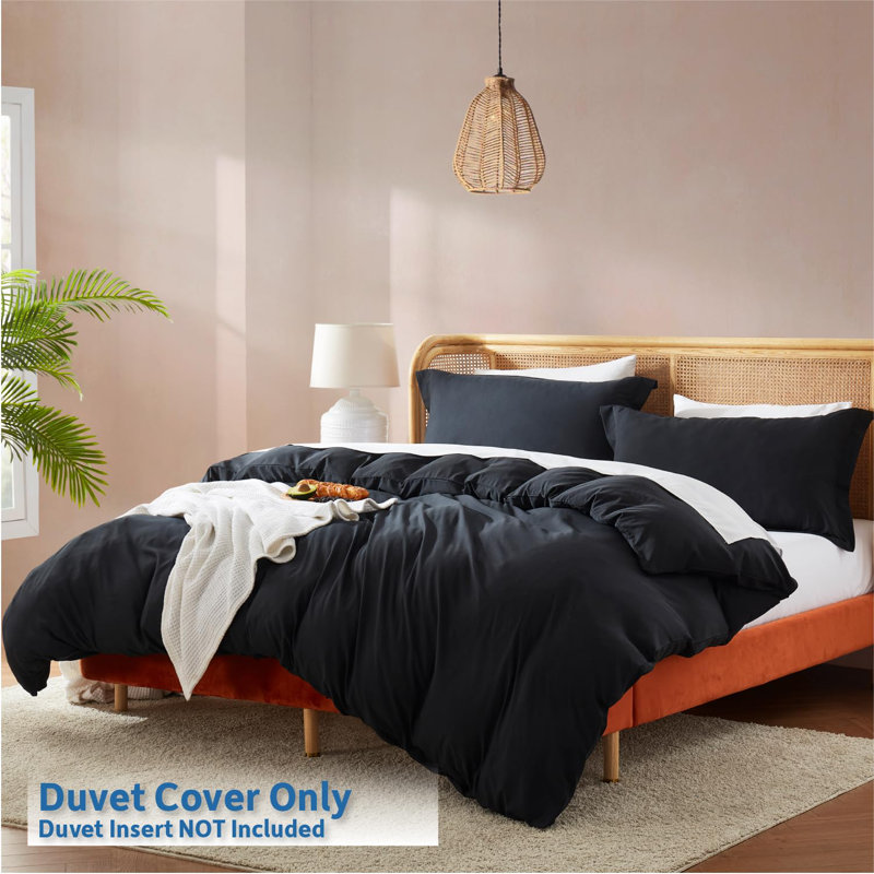 Polyester Duvet Cover, Black