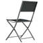 Folding Outdoor Chairs Black Steel and PVC-coated polyester-1231211109