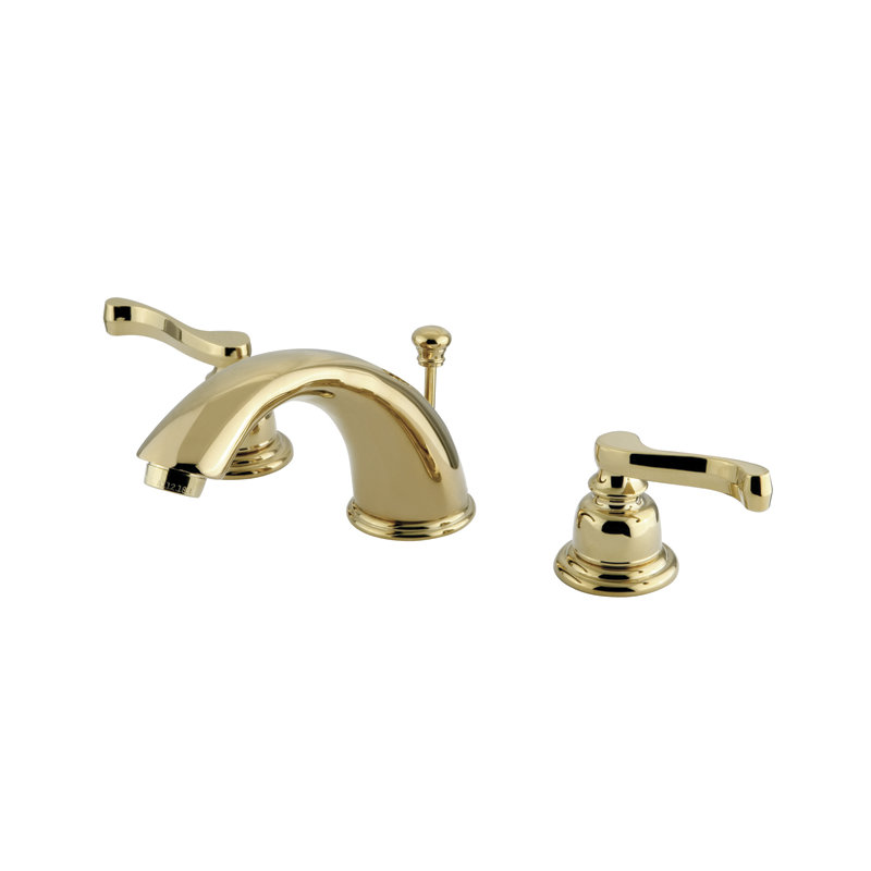 Magellan Widespread Bathroom Faucet with Drain Assembly, Polished Brass