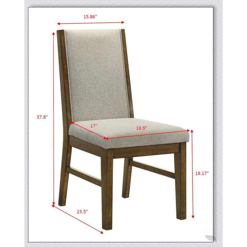 Mobilier de salle à manger moderne en bois capitonné 2 pièces