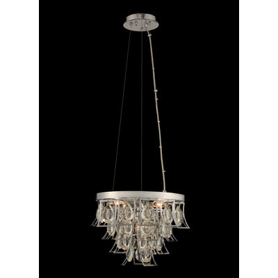Carmella 4 LT Chrome/Clear Pendant Allegri