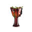 Schoenchen Red/Green/Black 30Cm Glass Table Vase