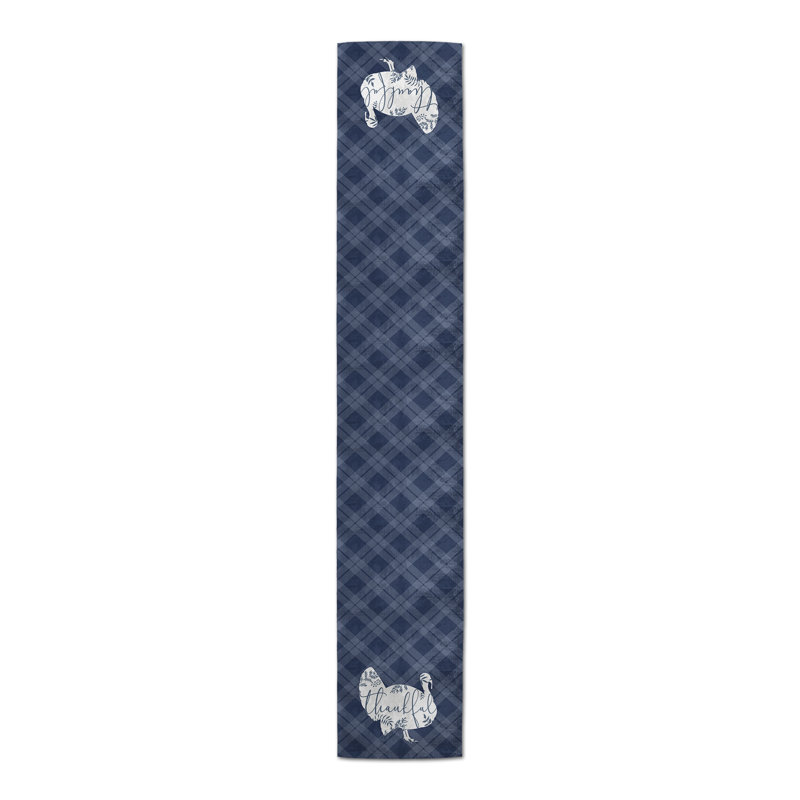 Stradbroke Plaid Thanksgiving Table Runner, 90" L x 16" W