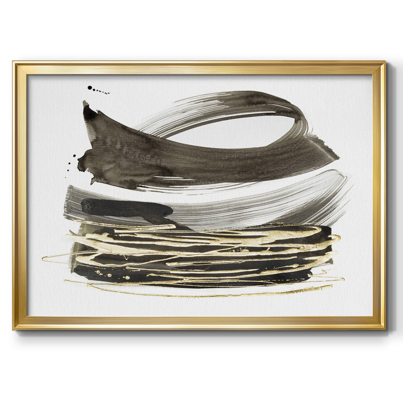 «Freedom I», reproduction sur toile encadrée, Or, H 30 po x l 44 po x P 1,5 po