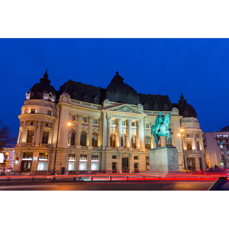 Bucharest, Romania - Wrapped Canvas Print, 30cm H x 46cm W