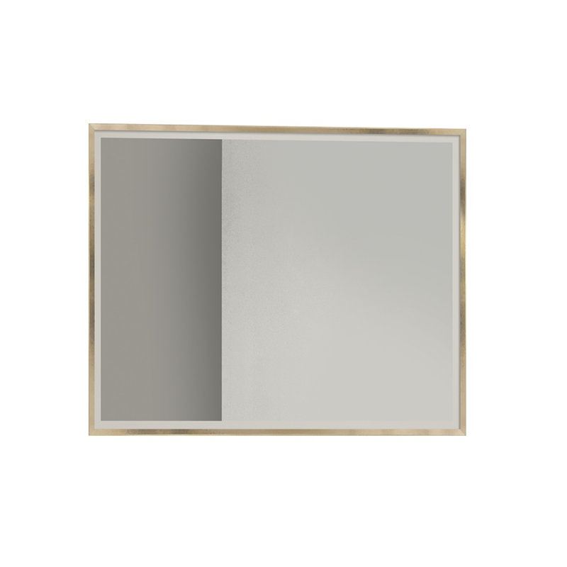 Derene Wood Flat Wall Mirror