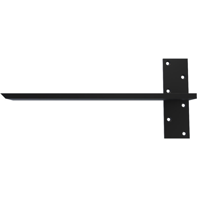 Fixation murale flottante en acier robuste, H 18 po x l 8 po x P 2,5 po